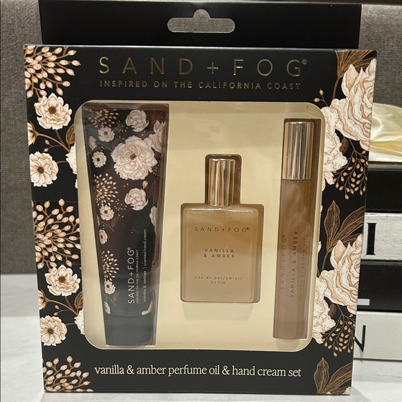 Sand + Fog Other - Sand + Fog Vanilla & Amber Perfume Oil & Hand Cream Set